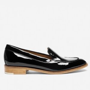 Everlane Black Patent Leather The Modern Loafer Size 7 Made In Italy